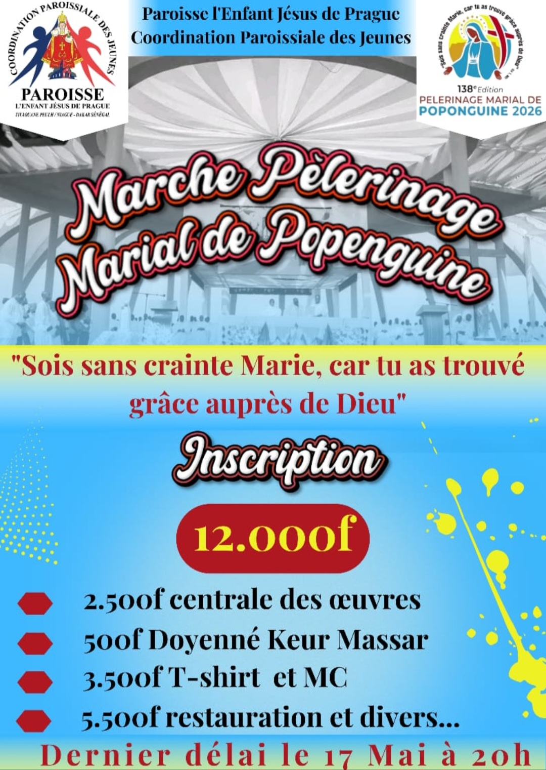 Pèlerinage Marial de Popenguine 2026